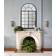 Aspect Arched Window Black Wall Mirror 83.4x126.2cm