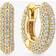 Sif Jakobs Womens 18k Gold Plated Carrara Piccolo 18ct Yellow-gold Sterling-silver and Zirconia Hoop Earrings 18k gold plated