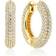 Sif Jakobs Womens 18k Gold Plated Carrara Piccolo 18ct Yellow-gold Sterling-silver and Zirconia Hoop Earrings 18k gold plated