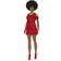 Mattel Barbie Fashionistas Doll Black Hair and Red Dress