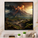 Design Art Volcano Volcanic Wilderness II Black Framed Art 36x36"