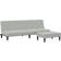 vidaXL 3216274 Light Gray Sofa 200cm 2Stk. 3-Sitzer