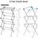 Crystals 3 Tier Winged Clothes Airer