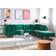 Beliani Evja Velvet/Green Soffa 340cm 6st 5-sits