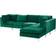 Beliani Evja Velvet/Green Soffa 340cm 6st 5-sits
