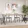 vidaXL X-frame Black Pied de table 73cm