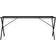 vidaXL X-frame Black Pied de table 73cm