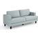 HOME DETAIL Couch Living Pale Blue Sofa 194cm 3 Seater