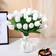 Shein 10pcs/set White Tulip Flowers