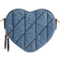 Coach Heart Quilted Shoulder Bag - Brass/Indigo