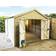 Marlborough 13 X 10 Windowless T&g Wooden Workshop Double Doors 13' X X 10Ft