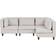 Beliani Fevik Light Beige Sofa 228cm 4Stk. 4-Sitzer