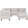 Beliani Unstad with Foot Stool Light Beige Sofa 228cm 6Stk. 5-Sitzer