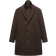 Mango Detachable Collar Wool Coat - Brown