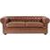 Beliani Chesterfield Golden Brown Sofa 195cm 3 Seater