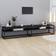 vidaXL 331733 Black/Black Marble TV-bänk 220x40.5cm