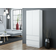 WHATSIZE ENTERPRISE Modern White Wardrobe 90x180cm