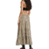 Stradivarius Flowing Leopard Print Midi Skirt - Caramel