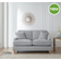 Manhattan Ice Grey Sofa 149cm 2 Seater