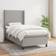 vidaXL Fabric Boxspringbett