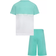 Nike Toddler Jumpman Blocked Taping Tee & Shorts Sets - Emerald Rise