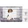 Pretty Pooch Foldable Dog Crate with Microfibre Cloths M 45x51.5cm