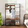 Costway 5-In-1 Entryway Freestanding Black/Rustic Brown Shoe Rack 118.1x180.3cm