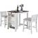 Lilola Home Graham Brown/White Dining Set 28x36" 3