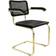 Breuer Chair Company Cesca Cane Cantilever Black/Brass Armchair 33"