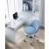 Songmics GBO020Q01 Sky Blue Sedia da ufficio 90cm