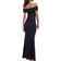 Goddiva Front Knot Twist Maxi Dress - Black