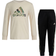 Adidas Kid's Chi LS Ctn Tee Tri Jogger Set - Alumina (IV4097)