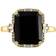 Effy Ring - Gold/Onyx/Diamonds