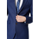 Burton Sharkskin Suit Jacket - Royal Blue