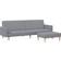 vidaXL 3216227 Light Grey Soffa 220cm 2st 2-sits