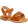 Kensie Girl's Open-Toe Flat Footbed Sandals - Tan