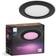 Philips Hue Slim Recessed Black/White Ceiling Flush Light ∅ 17cm