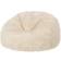 ICON Luxury Fluffy Living Room Cream Pouf