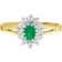 T.H.Baker Cluster Ring - Gold/Silver/Green/Transparent