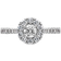 Harmony Halo Ring - White Gold/Diamonds