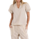 Neo Noir Odesa Linen Blouse - Sand