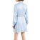 Michael Kors Pinstriped Satin Belted Shirtdress - Blueberry