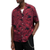 AllSaints Kaza Floral Print Relaxed Fit Shirt - Jt Blk/Sangria Red