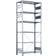 Boltless Starting Section Silver Reolsystem 100x250cm