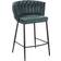 Beliani Milan Velvet Bar Chairs Dark Green Chaise de Cuisine 88cm 2pcs