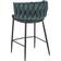 Beliani Milan Velvet Bar Chairs Dark Green Chaise de Cuisine 88cm 2pcs