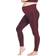 Modern Eternity Ella Activewear Seamless Maternity Leggings Burgundy Jacquard