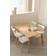 Sklum Kerhen Brown /Natural Table à manger 90x150cm