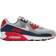 NIKE Air Max 90 M - Light Smoke Grey/Armory Navy/Fire Red/Phantom