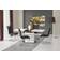 Nord OXM White/Black Spisebord 80x140cm